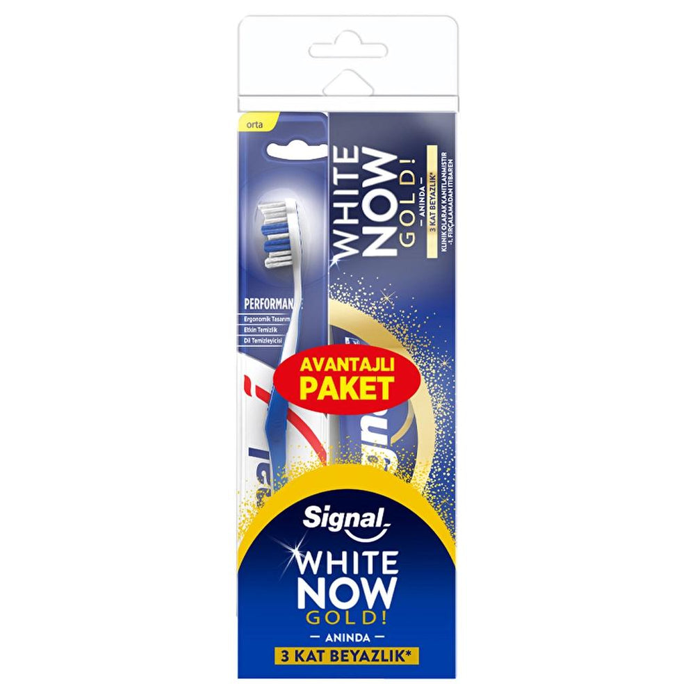 Signal Gold Toothpaste Whitening Effect & Brush Set 75 ml