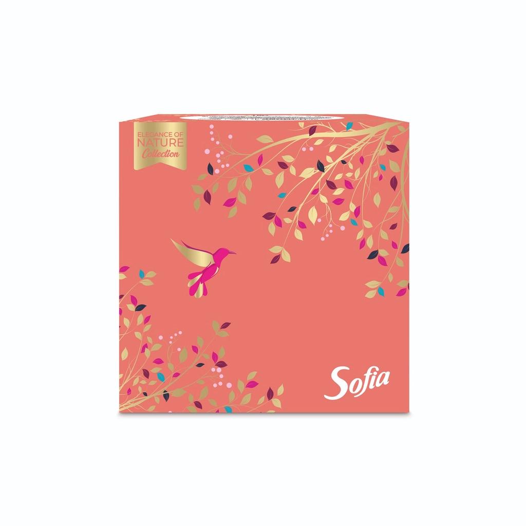 Sofia Cube Facial Tissues Soft &amp; Gentle 50 Count