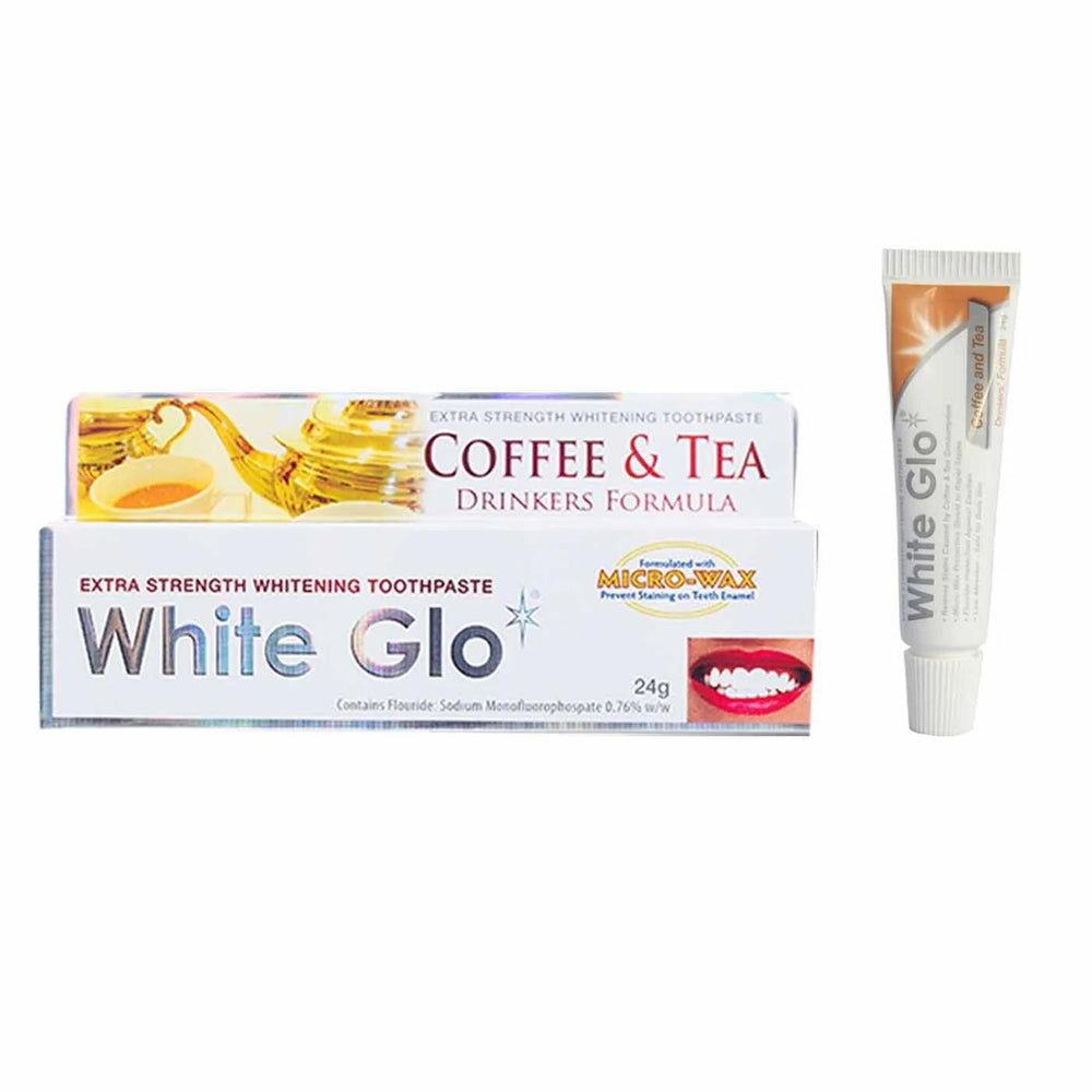 White Glo Extra Strength Coffee & Tea Whitening Toothpaste 24g