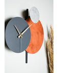 Muyika Handmade Metal Wall Clock - Silent Mechanism, Custom Painted, 18.90 x 17.32 inches - view 5