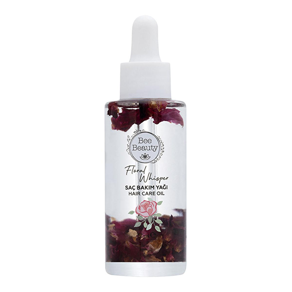 Bee Beauty Floral Whisper Hair Care Oil: Moisturizing, Shine Enhancing, and Revitalizing Treatment - 50ml Bee Beauty Floral Hair Oil: Shine, Hydration - 50ml hair care oil, floral hair oil, hair shine oil, moisturizing hair oil, hair treatment, hair mask, hair oil for dry hair, daily hair care, hair revitalizing oil, Bee Beauty hair oil, dry hair, dull hair, shine, radiance, hydration, manageability, hair health, floral scent, all seasons, hair moisturizer, women's hair care, hair repair, hair serum, hair n