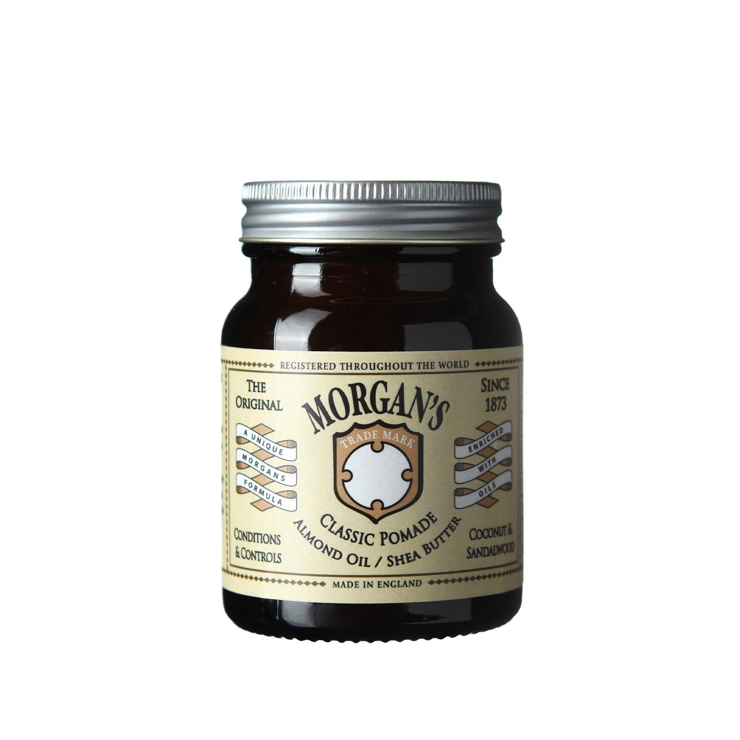 Morgan's Hair Pomade with Almond Oil and Shea Butter - Nourishing Classic Pomade for Styling and Conditioning Morgan's Hair Pomade with Almond Oil & Shea Butter hair pomade, almond oil hair care, shea butter hair product, Morgan's Pomade, classic hair styling product, hair care, grooming, styling products, nourishing hair products, moisturizing hair products, long-lasting hair products