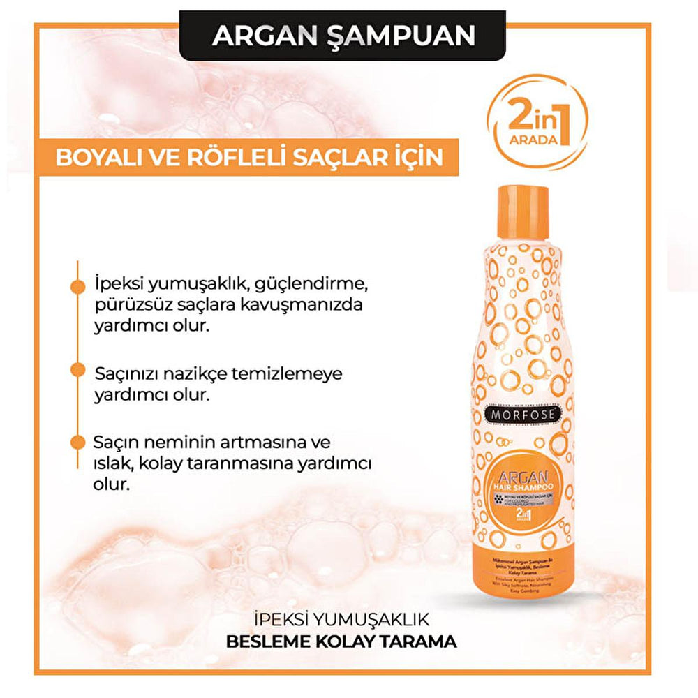 Morfose Argan Shampoo for Colored Hair - Nourishing, Vitamin E Rich, Daily Use - 16.91 fl oz - view 3