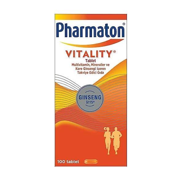 Pharmaton Vitality Multivitamin for Daily Energy Support 100 Tablets