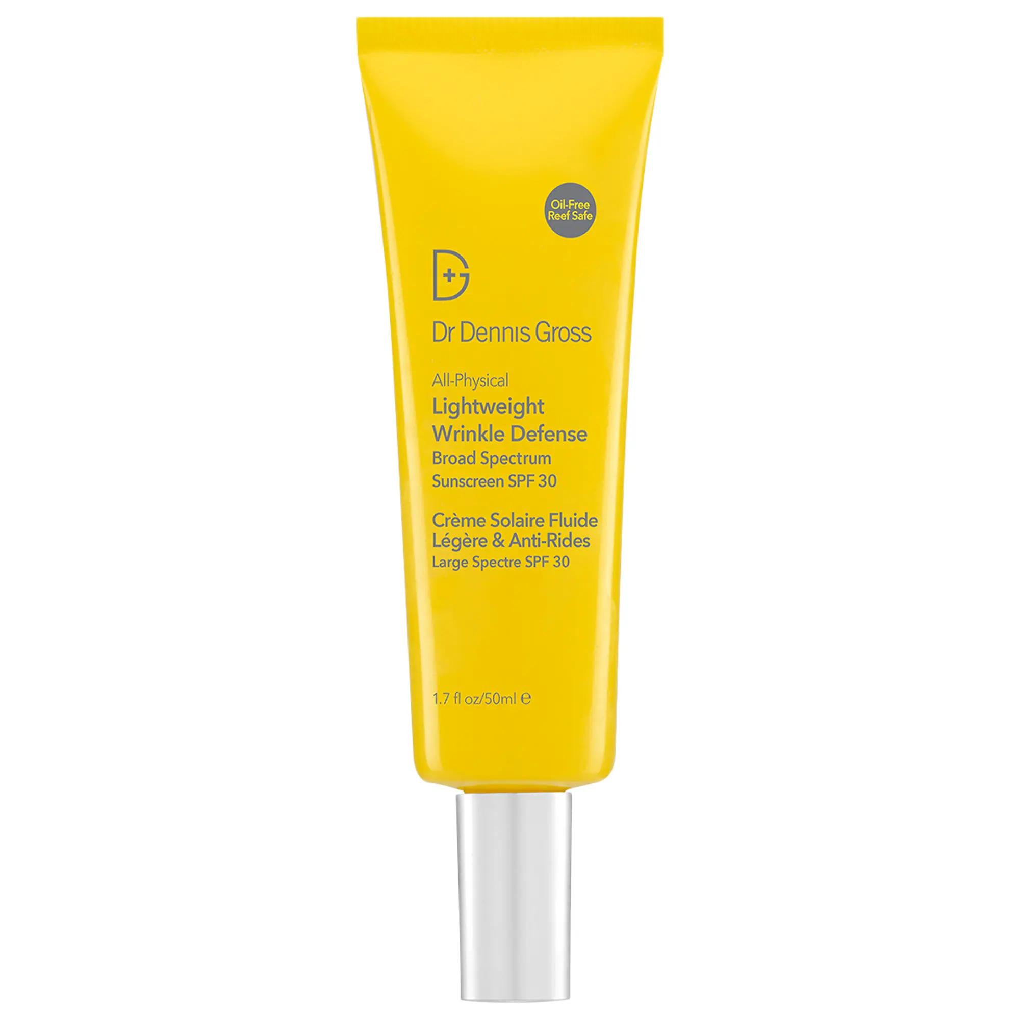 Dr. Dennis Gross All-Physical Lightweight Wrinkle Defense Broad Spectrum Sunscreen SPF 30 - Vegan, Cruelty-Free, Reef-Safe Anti-Aging Face Sunscreen Dr. Dennis Gross Broad Spectrum Sunscreen SPF 30 - Anti-Aging & Vegan Broad Spectrum Sunscreen, SPF 30, Non-Nano Zinc Oxide, Vegan Sunscreen, Cruelty-Free Beauty, Reef-Safe Sunscreen, Anti-Aging Sunscreen, Face Sunscreen, Skincare, Dr. Dennis Gross, Lightweight Sunscreen, Fragrance-Free, Non-Greasy, Sensitive Skin, Anti-Aging, Skincare Concerns, Fine Lines and 