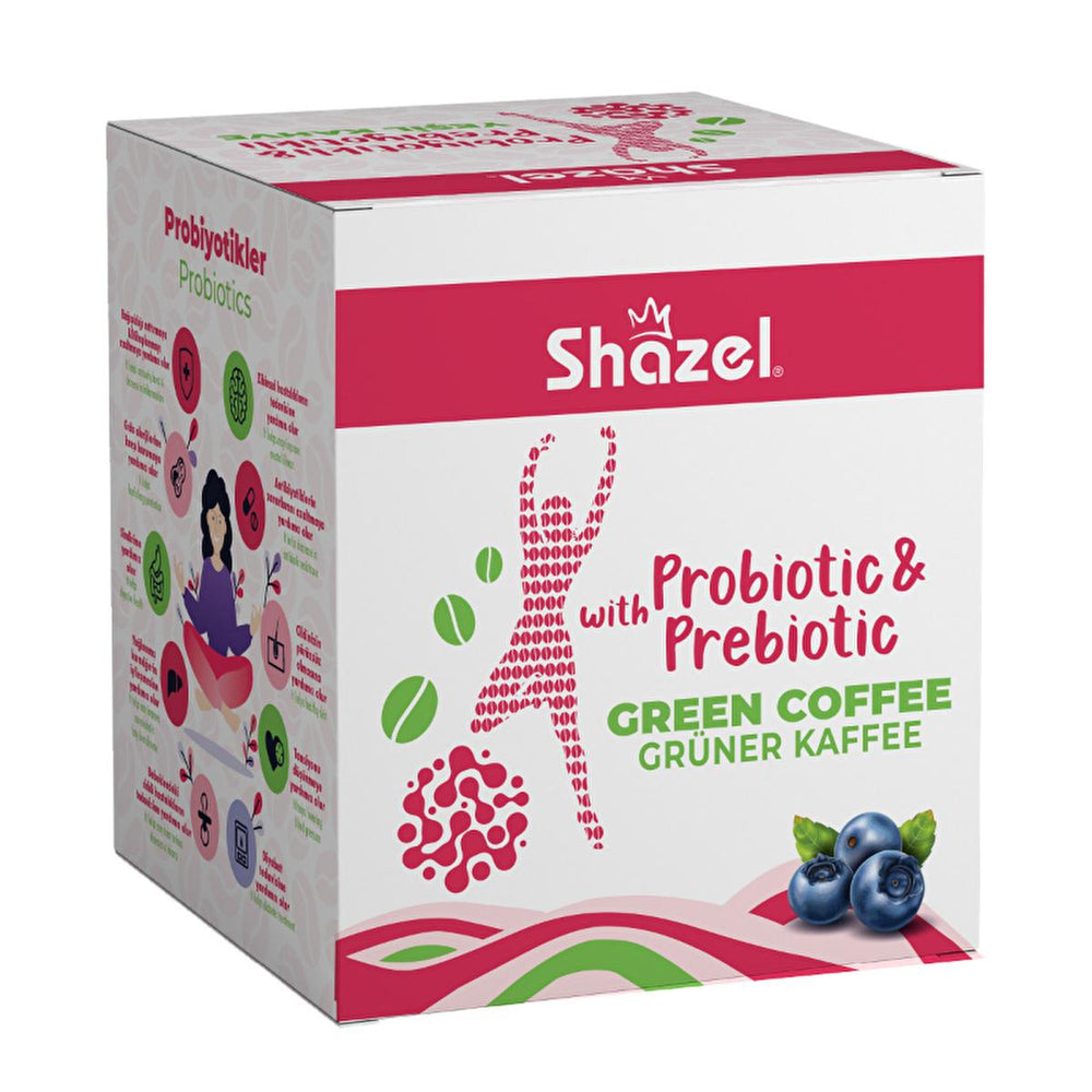 Shazel Probiotic with Prebiotic Support & Green Coffee Extract - Vitamin & Supplement