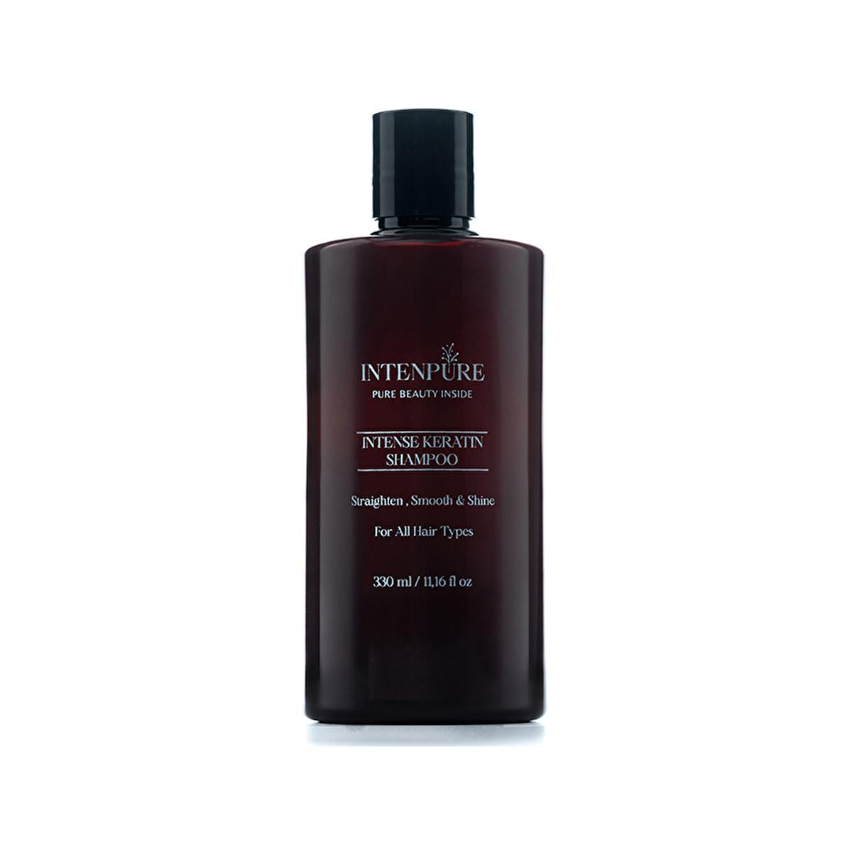 Intenpure Intense Keratin Shampoo - Moisturizing, Anti-Frizz, Silky Hair Care for Dry or Damaged Hair - 330 ml Intenpure Keratin Shampoo for Dry/Damaged Hair keratin shampoo, intense keratin, moisturizing shampoo, anti-frizz shampoo, silky hair shampoo, hair care, dry hair solution, damaged hair care, frizz control, hair nourishment, keratin-based hair care