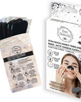 Bee Beauty Activated Charcoal Blackhead Removal Strips - 6 Pack, Dermatologically Tested for Deep Cleansing & - view 2
