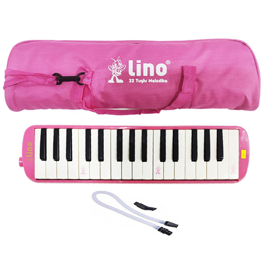 Lino Melodika 32-Key Musical Instrument with Raised Notes and Cloth Bag - Perfect for Music Education and Beginners
