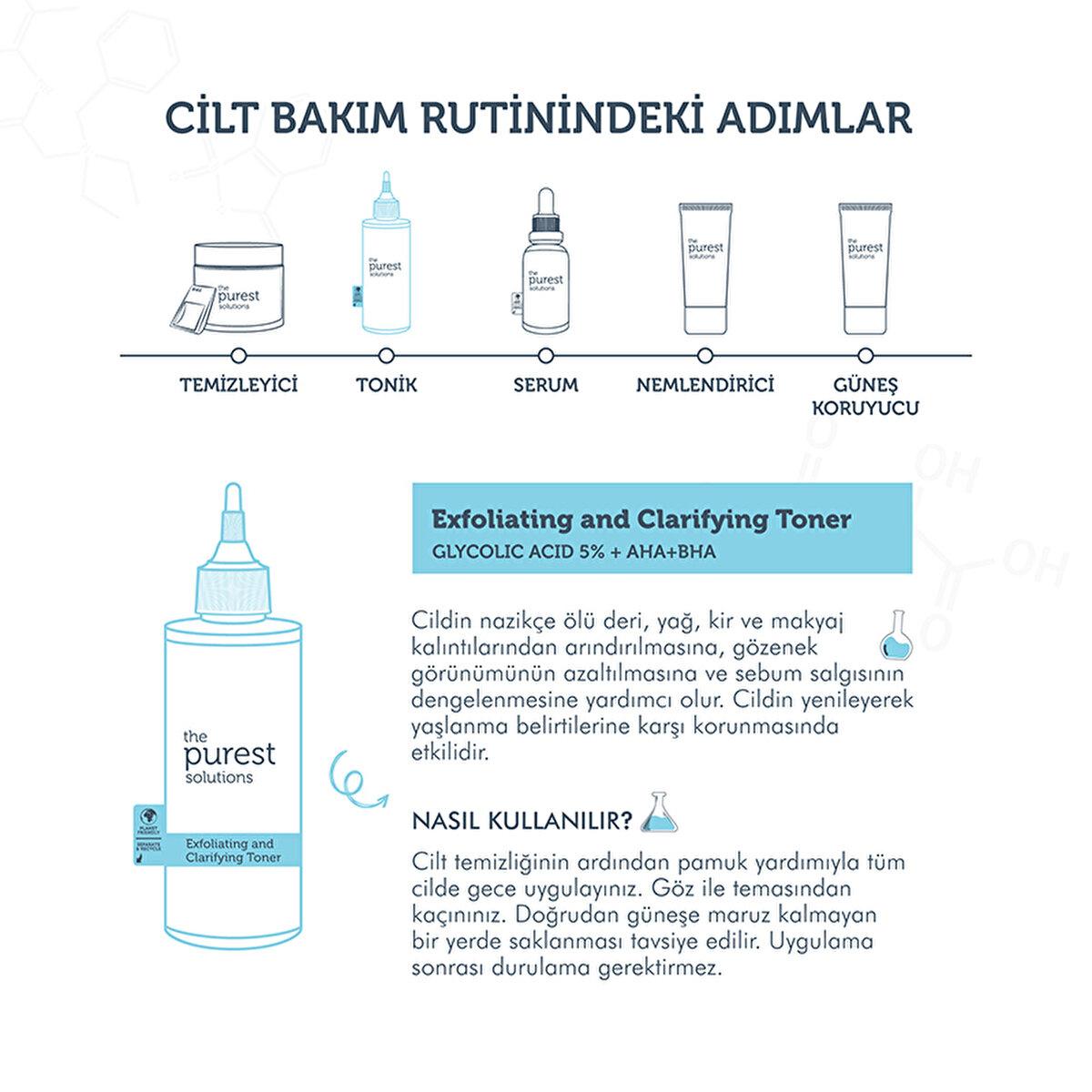The Purest Solutions Exfoliating Toner with Glycolic Acid (5% AHA) & BHA - Anti-Aging Skincare for Pore Minimization & Sebum Balance Exfoliating Toner with Glycolic Acid & BHA - Anti-Aging Skincare exfoliating toner, glycolic acid toner, anti-aging skincare, pore minimizer, sebum balancer, skincare routine, acne control, skin renewal, gentle exfoliation, brightening skincare, oily skin solution, combination skin care, sensitive skin friendly