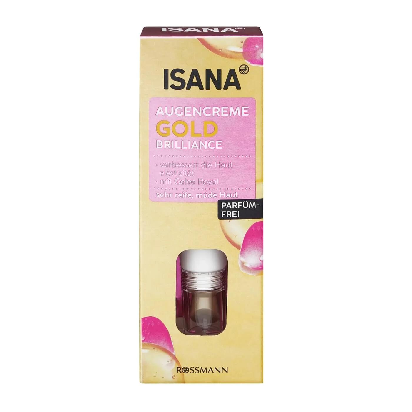 Isana Gold Brilliance Eye Cream for Radiant Skin 15 ml