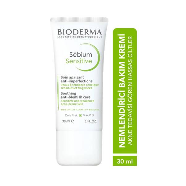Bioderma Sebium Sensitive Moisturizing Cream for Sensitive &amp; Acne-Prone Skin - 1.01 fl oz Bioderma Sebium Sensitive Moisturizing Cream - Soothe Sensitive &amp; Acne-Prone Skin Sensitive skin moisturizer, Acne prone skin care, Soothing cream, Sebum balancing cream, Natural ingredient skincare, Bioderma, Sebium Sensitive, Moisturizing Cream, Sensitive skin care, Acne prevention, Non-greasy moisturizer, Makeup primer, Gentle skincare, Natural skincare, Skincare for sensitive skin, Acne treatment, Redness relief, I