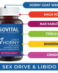 Sovital Libox Horny Dietary Supplement for Libido & Vitality - 60 Capsules, Ginseng & Horny Goat Weed Extract Sovital Libox Horny - Natural Libido & Vitality Supplement dietary supplement for libido, herbal sexual health support, natural vitality enhancer, Ginseng and Horny Goat Weed supplement, sexual wellness capsules, adults seeking natural libido boost, herbal supplements for energy, sexual health support capsules, natural libido enhancer, vitality supplement, Ginseng benefits, Horny Goat Weed benefits,