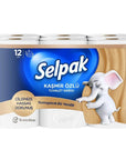 Selpak Cashmere Toilet Paper Ultra Soft & Strong 12 Rolls