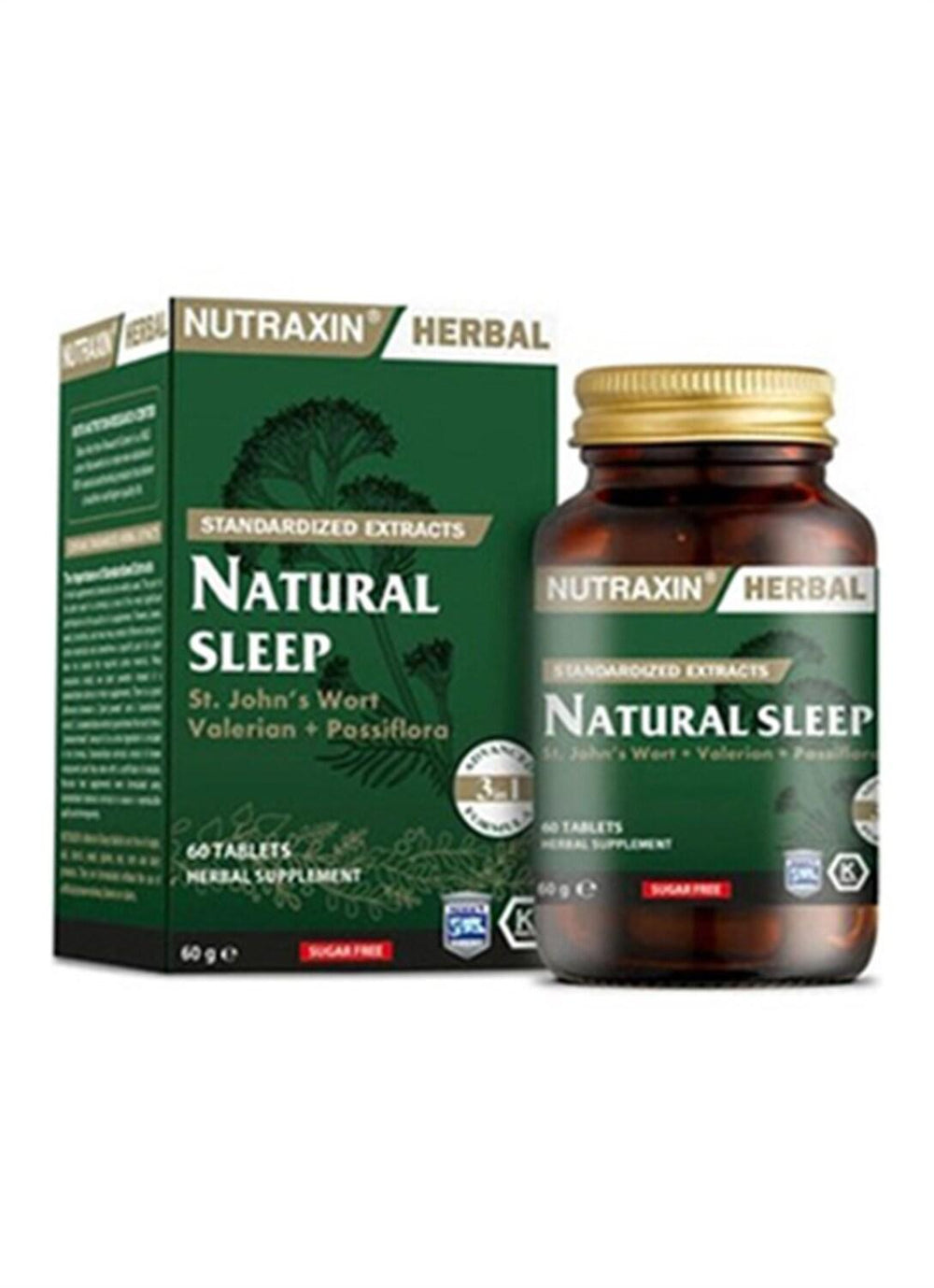 Nutraxin - 60 Capsules, St. John's Wort, Passionflower & Valerian Root - image 3