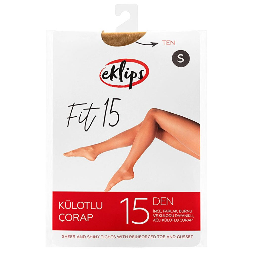 Eklips Nude Sheer Pantyhose Comfortable Tights Size S