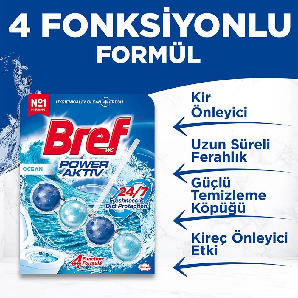 Bref Power Aktiv Ocean Toilet Rim Block Duopack 2 x 50g