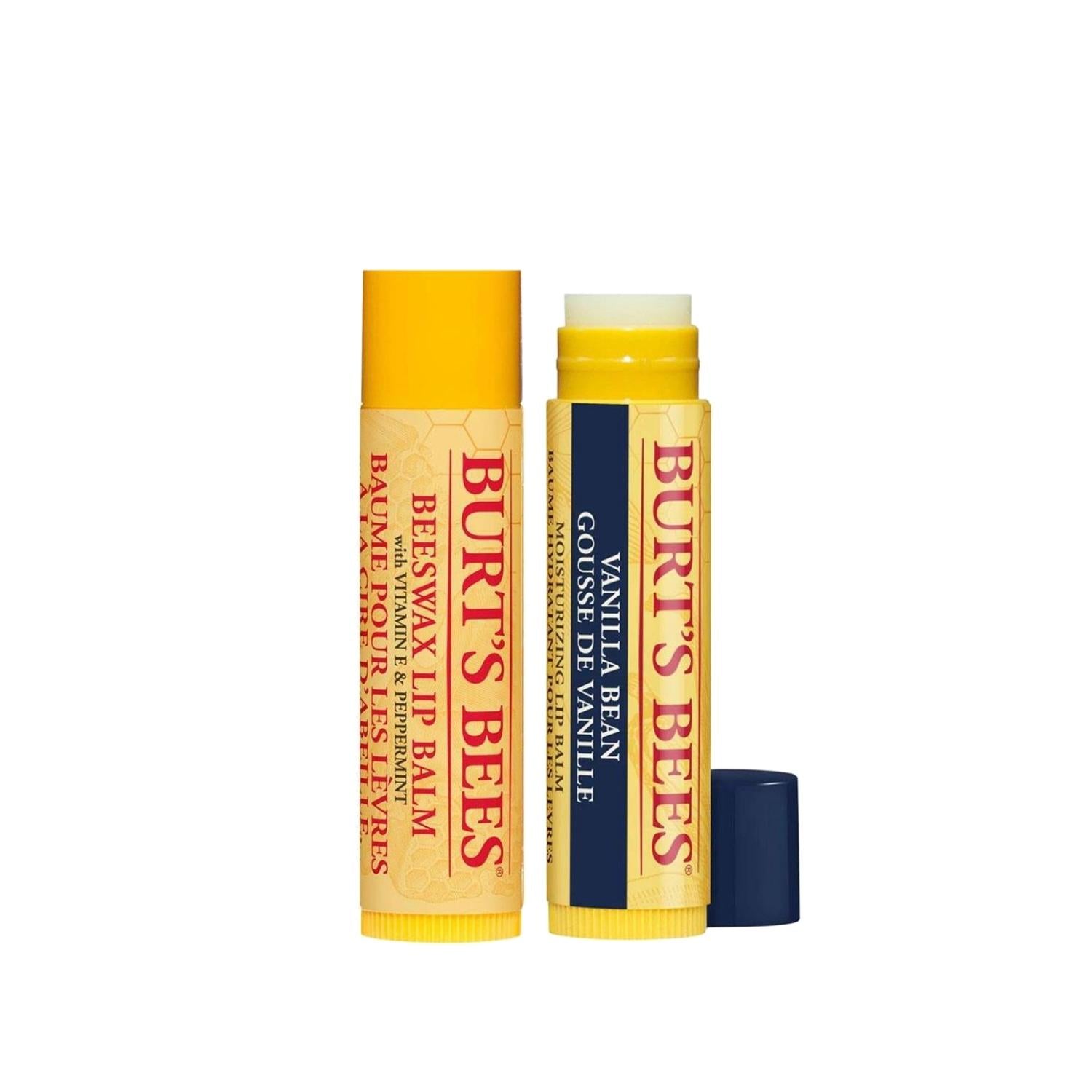 Burt's Bees Vanilla &amp; Mint Lip Balm Duo 2x4.25g