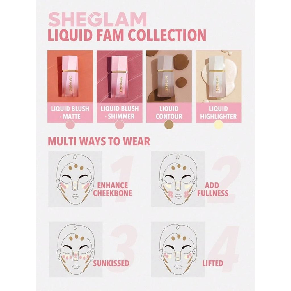Sheglam Color Bloom Matte Liquid Blush in Love Cake