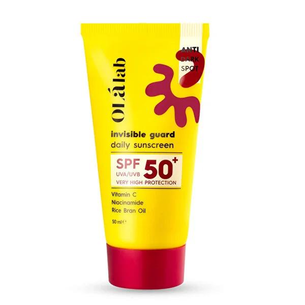 Olalab Invisible Guard Daily Sunscreen - UVA & UVB Protection, Anti-Aging & Hydrating, 1.69 fl oz Olalab Daily Sunscreen - UVA & UVB Protection, Anti-Aging daily sunscreen, sunscreen for all skin types, anti-aging sunscreen, UVA and UVB protection, lightweight sunscreen, cruelty-free beauty products, sulfate-free, paraben-free, broad-spectrum sunscreen, skincare, sun protection, anti-aging skincare, ethical beauty, clean beauty, skin protection, outdoor skincare, daily skincare routine
