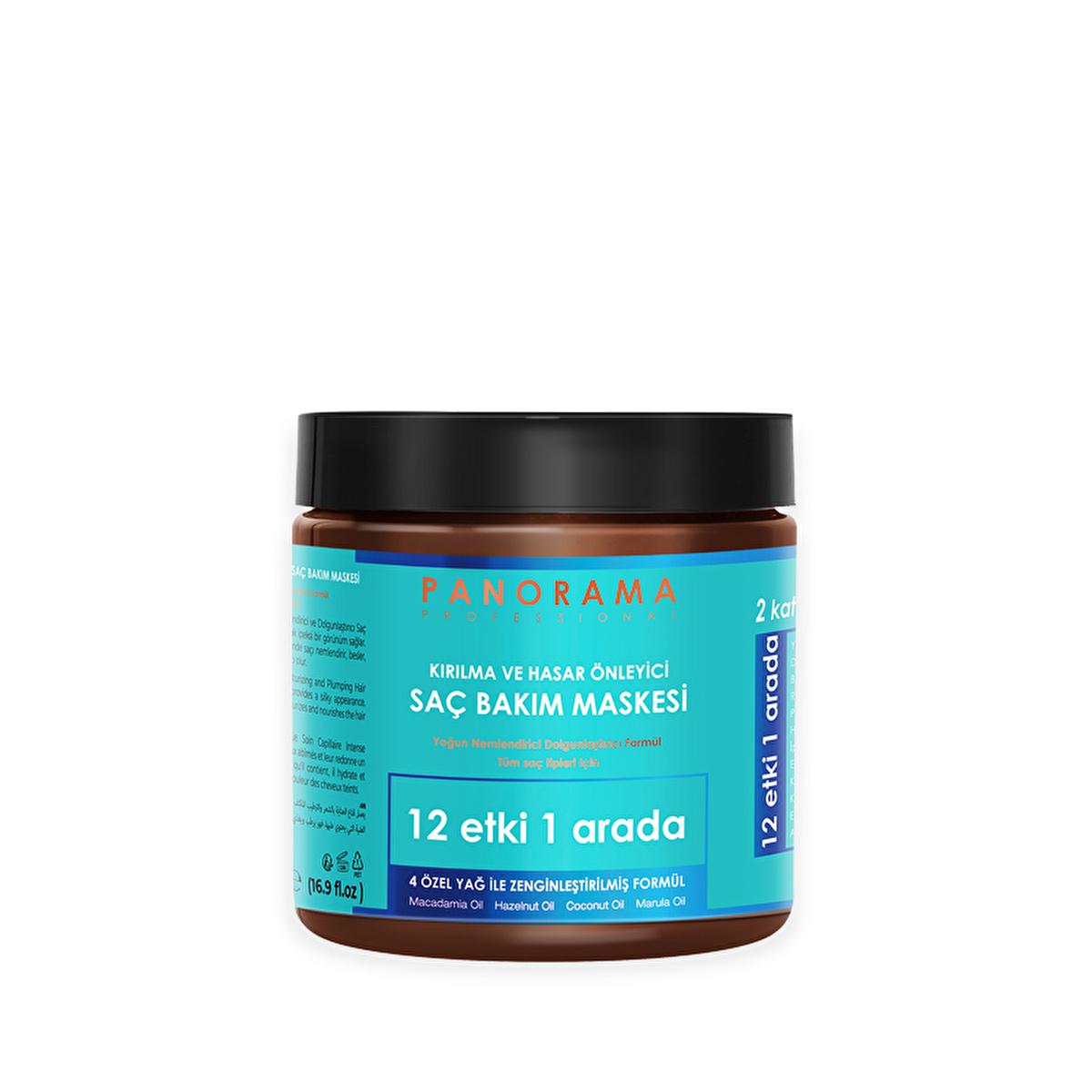 panorama-professional-hair-repair-mask-500ml-front, panorama-professional-hair-repair-mask-500ml-back Panorama Professional Breakage & Damage Repair Hair Care Mask - Intense Moisturizing for Colored Hair | 500 ml Panorama Professional Hair Repair Mask - 500 ml hair-care, hair-repair, moisturizing-mask, colored-hair-care, breakage-repair, panorama, ai-generated, conditioner, healthy-hair, damage-prevention