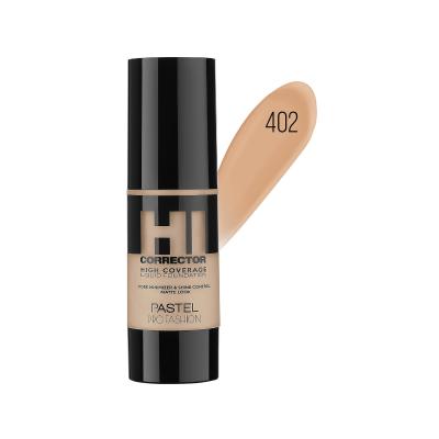 pastel high coverage liquid foundation 402, pastel liquid foundation bottle, high coverage foundation for oily skin, matte finish foundation Pastel High Coverage Liquid Foundation - 402 | 30ml Pastel High Coverage Liquid Foundation 402 - 30ml pastel, foundation, high-coverage, liquid-foundation, oily-skin, combination-skin, matte-finish, oil-control, makeup, ai-generated