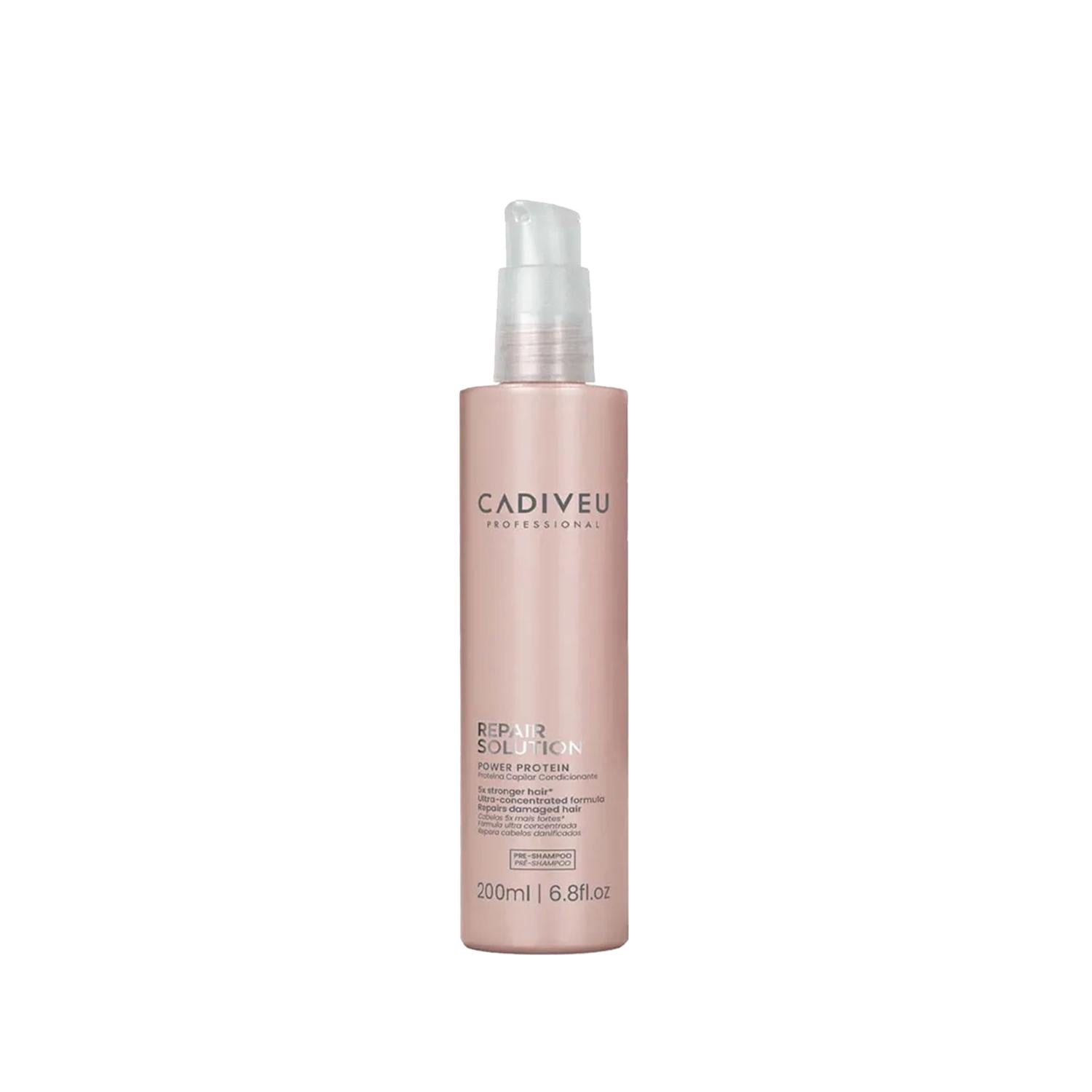Cadiveu Repair Solution Power Protein Pre-Shampoo Treatment for Damaged Hair - 200ml, Nourishing Protein-Based Formula Cadiveu Repair Solution Power Protein Pre-Shampoo Treatment Cadiveu Repair Solution, Power Protein Shampoo, Pre-shampoo treatment, Hair repair product, Protein-based hair care, Hair care for damaged hair, Nourishing pre-shampoo, Hair repair treatment, Protein hair treatment, Hair care products, Damaged hair repair, Hair nourishment, Pre-shampoo care, Cadiveu hair products