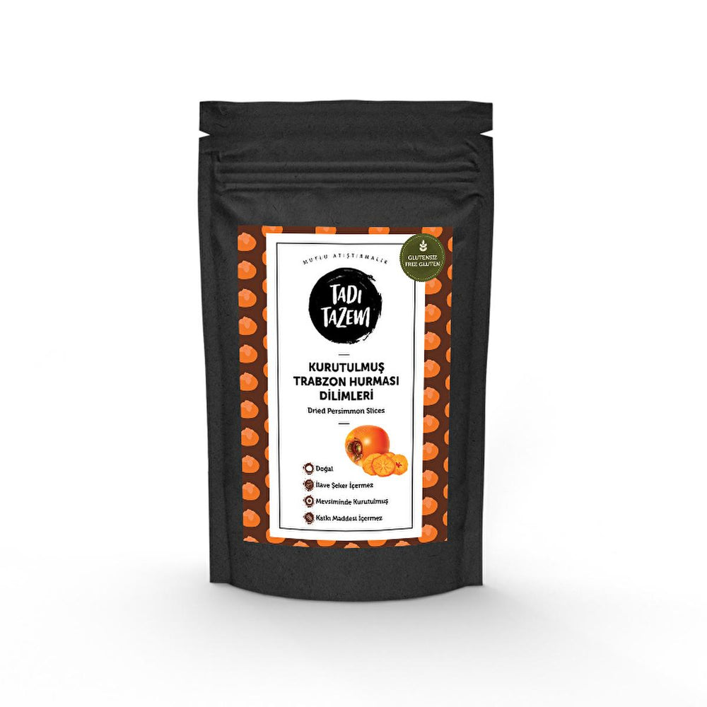 Tadıtazem Dried Persimmon Slices - Healthy Snack, No Additives, 50g - Food & Candy