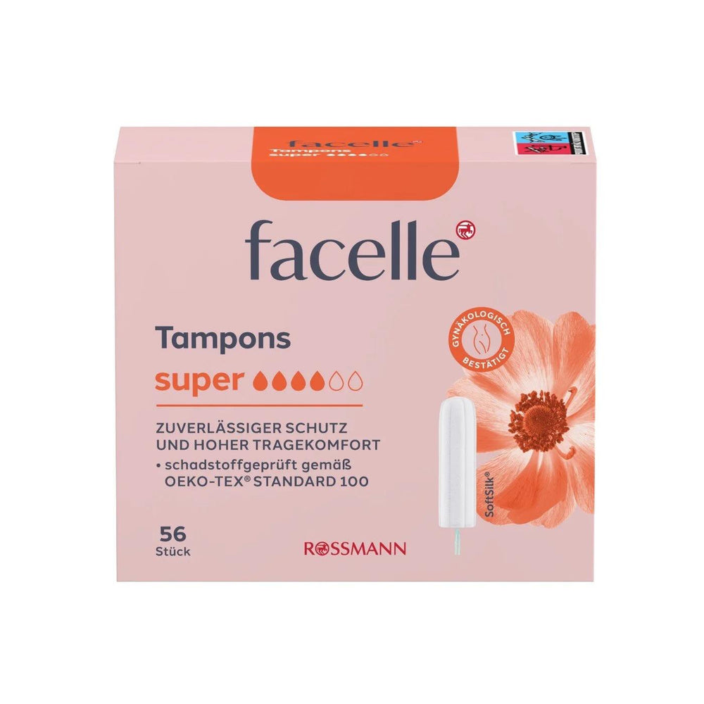Facelle Super Tampons for Medium to Heavy Flow 56 Count