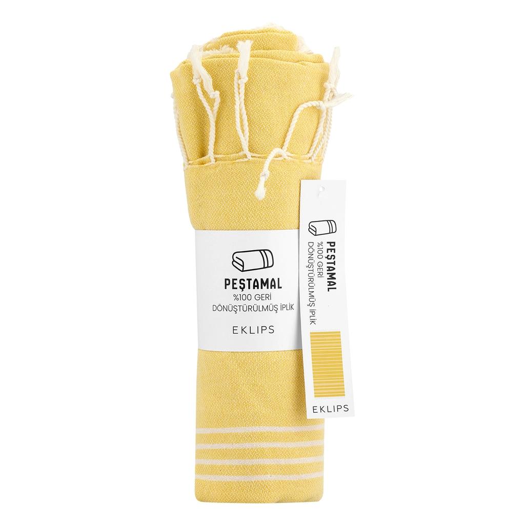 Eklips Pestemal Yellow Cotton Bath &amp; Beach Towel