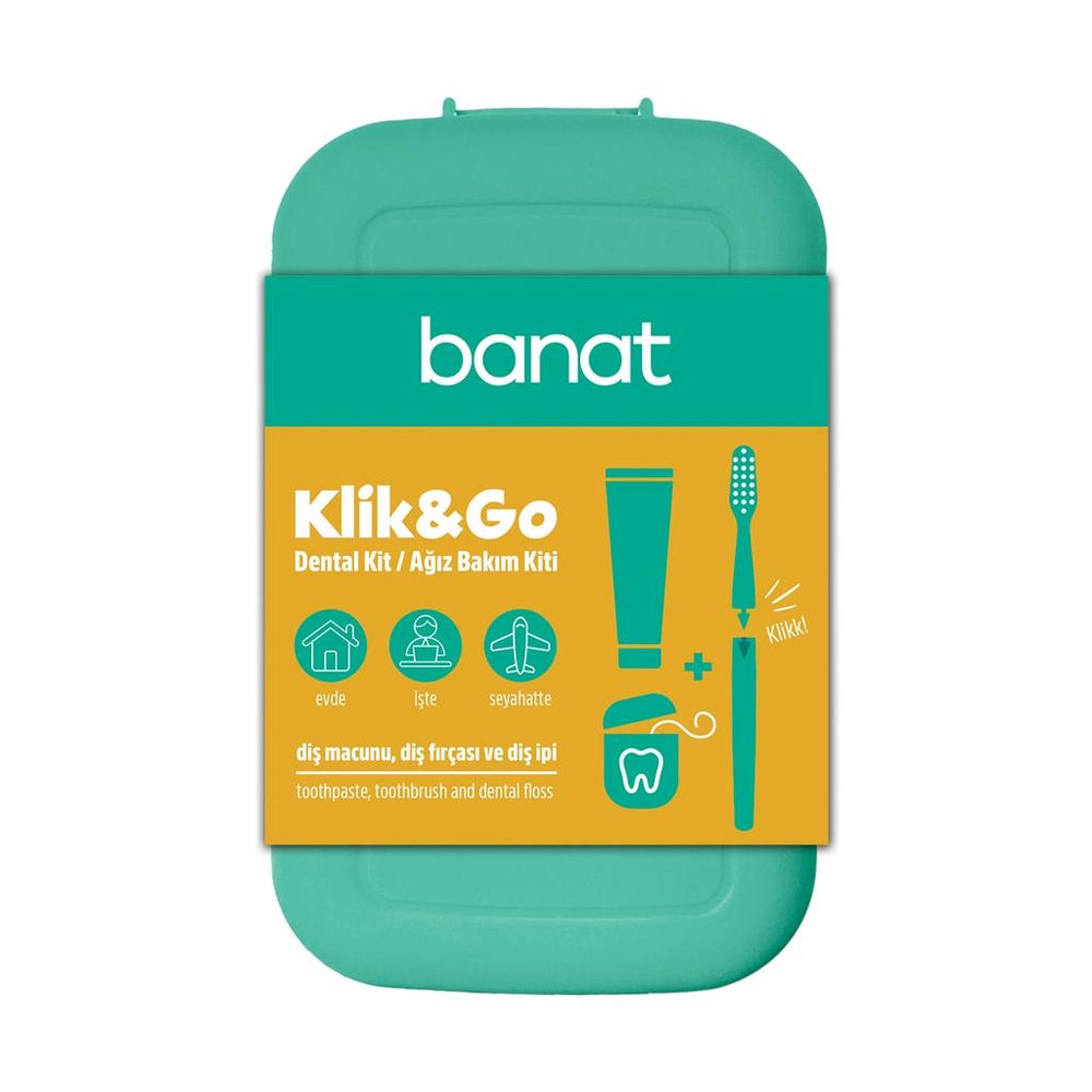 Banat Klick & Go Travel Oral Care Kit with Paste & Floss