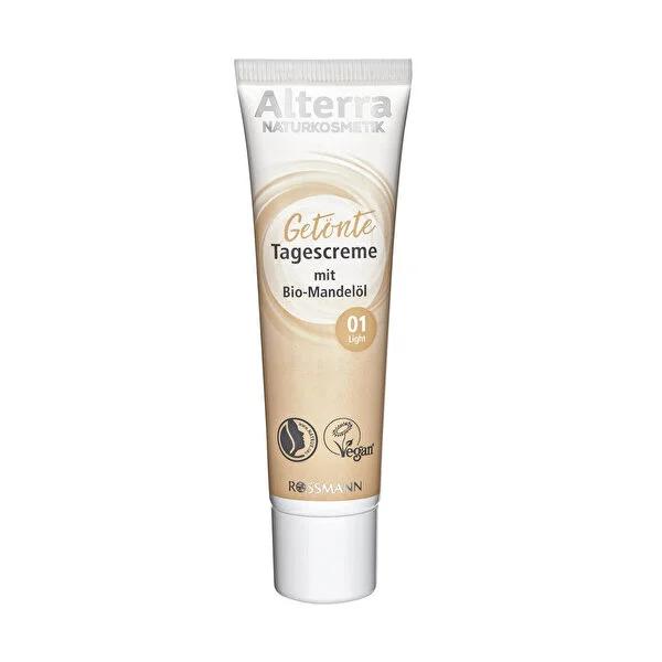 Alterra Colored Day Cream No:01 Light - Vegan Skincare for Natural Moisturizing & Skin Tone Correction Alterra Colored Day Cream - Natural Vegan Moisturizer colored day cream, vegan skincare, natural moisturizer, skin tone correction, Alterra brand, cruelty-free, skincare, moisturizing cream, natural glow, even skin tone, almond oil, shea butter, light coverage, daily skincare, busy mornings, natural look, dry skin, uneven skin tone