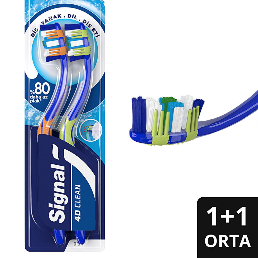 Signal 4D Clean Expert Electric Toothbrush - Advanced Oral Care with 4D Cleaning Technology - Toothpaste