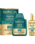 Bioxcin Keratin Argan Hair Care Set - Repairs & Nourishes Damaged Hair with Keratin & Argan Oil Bioxcin Keratin Argan Hair Care Set for Damaged Hair Keratin Hair Care, Argan Oil Hair Repair, Damaged Hair Treatment, Nourishing Shampoo, Hair Oil for Dry Hair, Hair Care Set, Bioxcin, Keratin Shampoo, Argan Oil Hair Care, Hair Repair Products, Healthy Hair Solutions