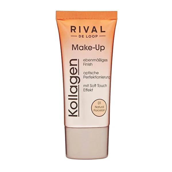 Rival Fondöten Kolajen No.01 - Collagen Foundation for Natural Look &amp; Light to Medium Coverage Rival Collagen Foundation - Natural Look &amp; Light Coverage collagen foundation, natural looking foundation, light to medium coverage makeup, makeup with skincare benefits, flawless finish foundation, cosmetics, skincare infused makeup, everyday makeup, natural beauty enhancement, Rival Fondöten Kolajen No.01