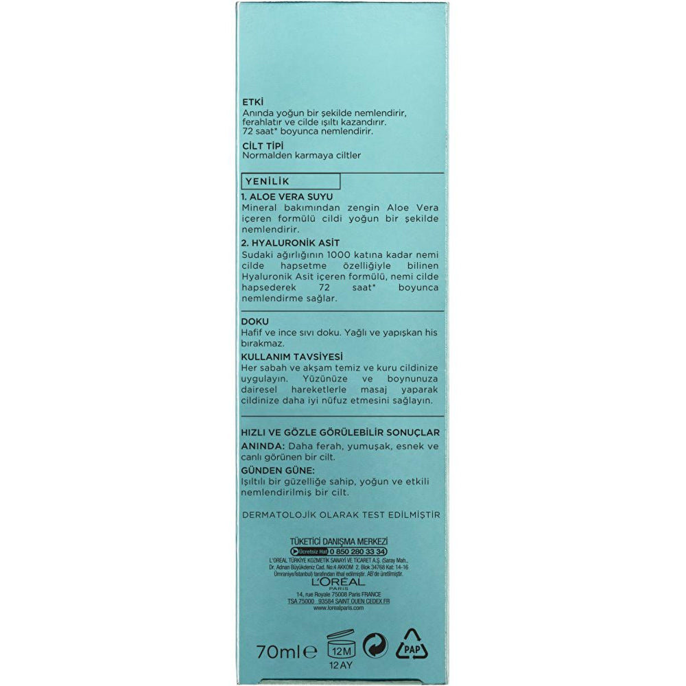 L'Oreal Paris Moisturizing Face Cream with Aloe Vera - Hydrating Face Care for Dry to Combination Skin - view 5