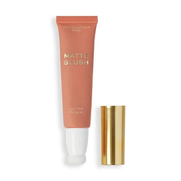 Revolution Pro Iconic Matte Cream Blush Wand - Sultry Peach: Intense Color, Vegan &amp; Cruelty-Free, Easy to Blend, Long Lasting Revolution Pro Matte Cream Blush: Vegan, Cruelty-Free Peach Color cream blush, matte blush, vegan blush, cruelty-free blush, highly pigmented blush, peach blush, makeup for cheeks, revolution pro blush, matte cream blush for oily skin, long lasting cream blush, blush, matte finish, vegan makeup, cruelty-free makeup, peach tone, cheek makeup, easy to blend, lightweight blush, pigmente