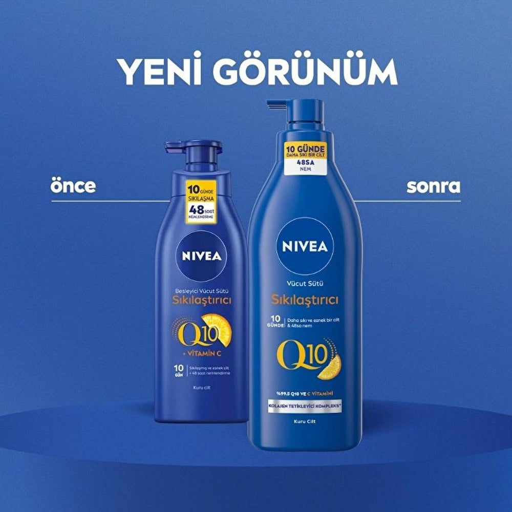 Nivea Q10 Firming Body Lotion - Intensive Moisturization & Firming Benefits for All Skin Types - Face Cream