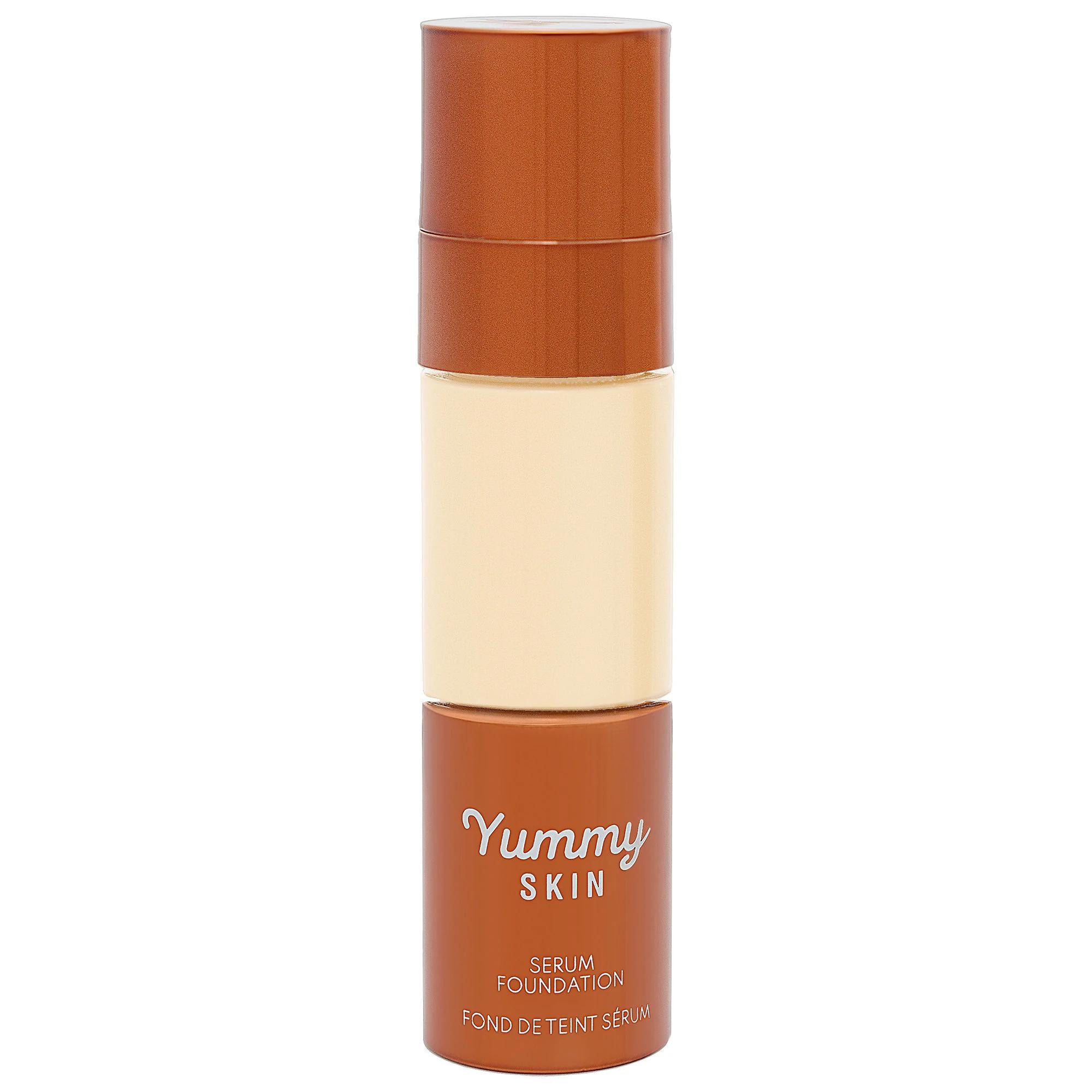 Yummy Skin Serum Foundation - Skincare-Hybrid Liquid Foundation for Natural Finish, Hydrating & Cruelty-Free Yummy Skin Serum Foundation - Natural Finish & Hydrating skincare-hybrid foundation, natural finish foundation, hydrating foundation, cruelty-free beauty products, vegan cosmetics, clean beauty foundation, liquid foundation, medium coverage foundation, radiant finish makeup, jojoba oil benefits, hyaluronic acid skincare, olive-derived squalane, eco-friendly cosmetics, sustainable beauty products, veg