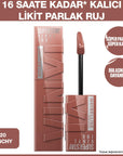 Maybelline New York Super Stay Vinyl Ink Long Lasting Liquid Lipstick - 16 Hour Wear, High Shine Finish, Smudge - Lipstick