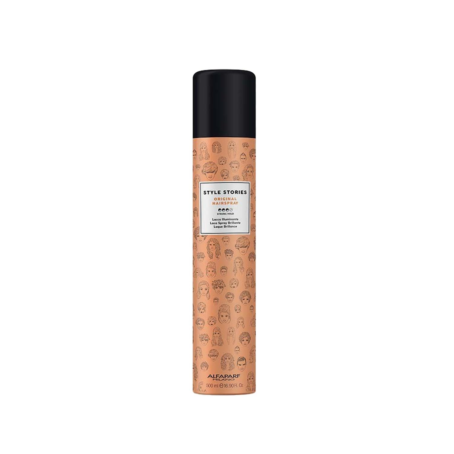 Alfaparf Milano Style Stories Original Hair Spray 500ml - Strong Hold, 16.91 fl oz Alfaparf Milano Style Stories Original Hair Spray 500ml Hair spray, Alfaparf Milano, Style Stories, 500 ml hair spray, Hair styling products, Strong hold hair spray, Styling hair products, Hair care products, Milano hair spray, Original hair spray, 16.91 fl oz hair spray