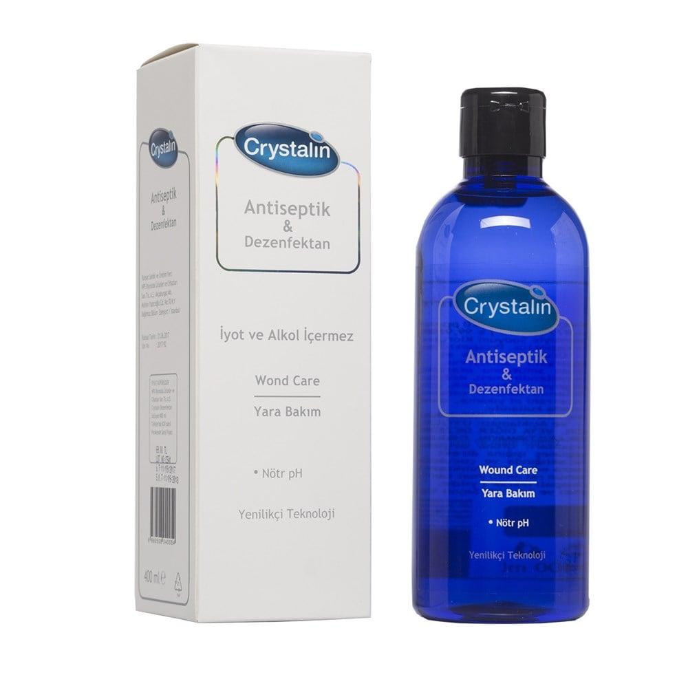 Crystalin Antiseptic & Disinfectant Solution 400ml - Gentle, Neutral pH Wound Cleaning for Sensitive Skin Crystalin Antiseptic Solution 400ml - Neutral pH Wound Care antiseptic solution, wound cleaning, disinfectant, neutral pH antiseptic, alcohol-free antiseptic, sensitive skin care, wound care, antiseptic for daily use, gentle antiseptic, Crystalin