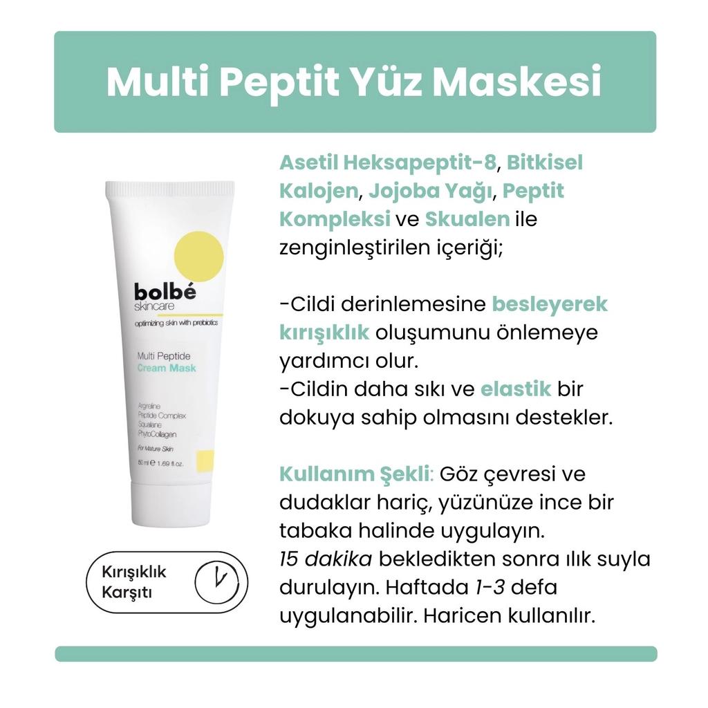 Bolbe Multi-Peptide Plumping &amp; Elasticity Cream Mask 50ml