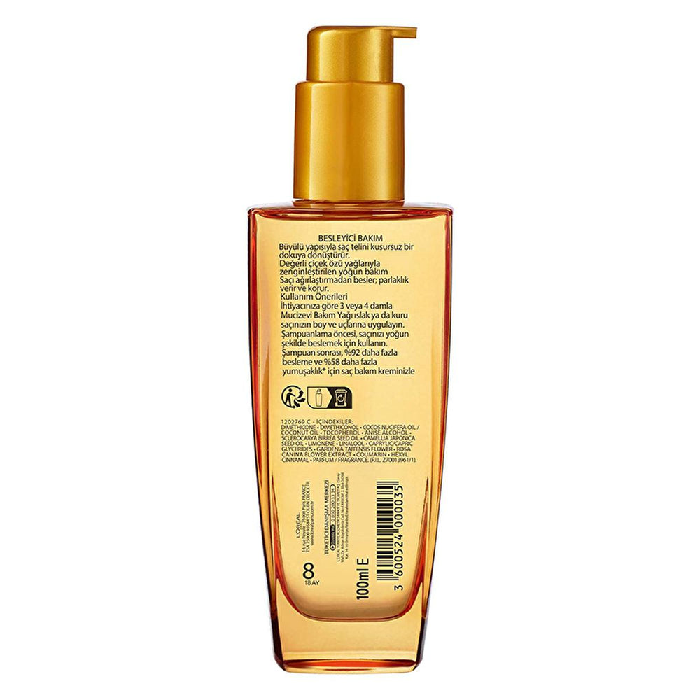 Loreal Paris Elseve Mucizevi Onarıcı Bakım Yağı - Hair Repair Oil with 6 Precious Flower Extracts, 3.38 fl oz - view 2