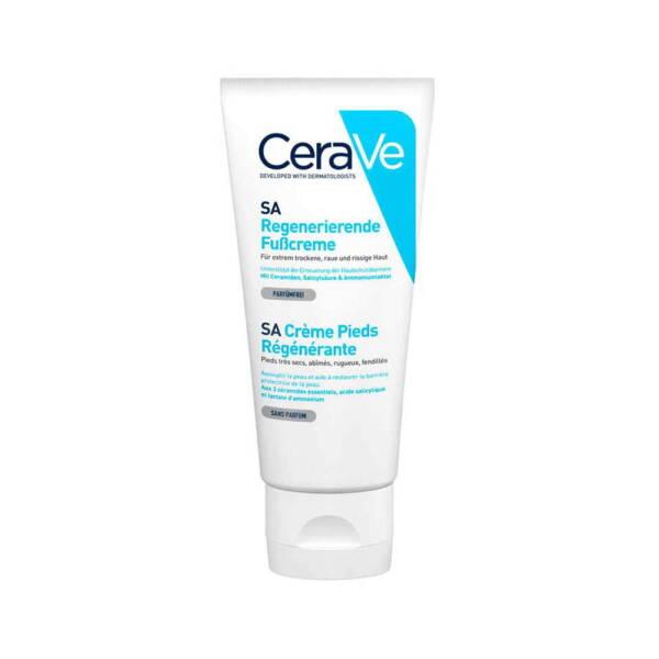 cerave-sa-renewing-foot-cream-88ml-front-view, cerave-sa-renewing-foot-cream-88ml-back-view CeraVe SA Renewing Foot Cream - 88ml CeraVe Foot Cream - 88ml cerave, foot-cream, dry-skin, cracked-heels, exfoliating, moisturizer, foot-care, skin-care, ceramides, ai-generated