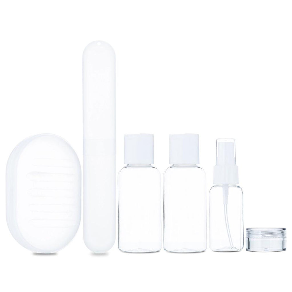 Eklips 6-Piece Travel Bottle Set for Toiletries & Creams