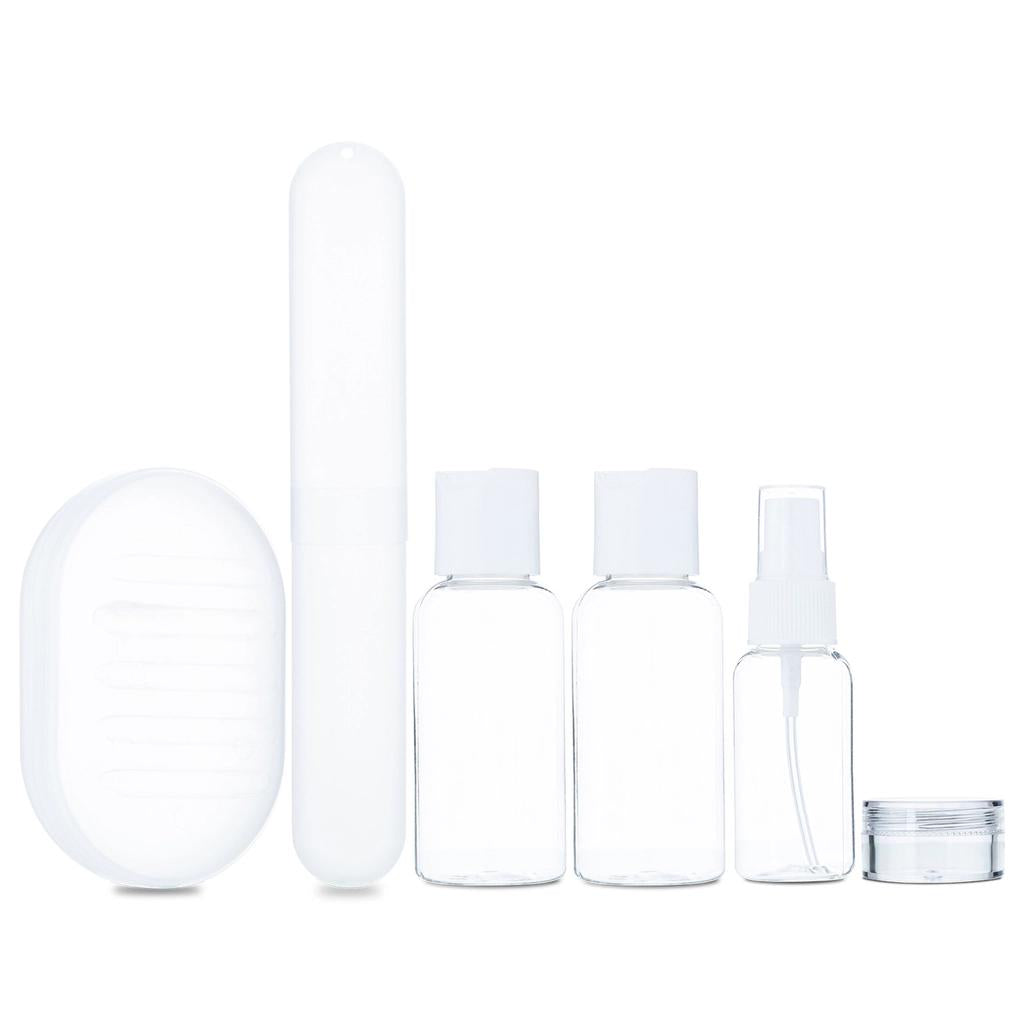 Eklips 6-Piece Travel Bottle Set for Toiletries &amp; Creams