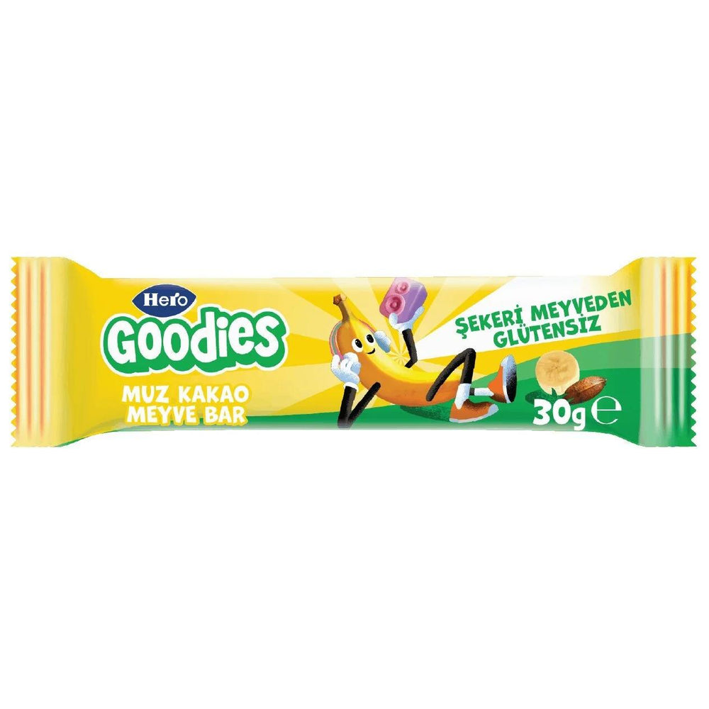 Hero Goodies Banana Cocoa Fruit Bar for Clean Energy 30g