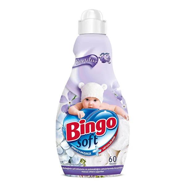 Bingo Soft Sensitive Hypoallergenic Fabric Softener: Gentle, Dye-Free, Concentrated Formula for Sensitive Skin - 1440 ml Bingo Soft Sensitive Fabric Softener: Hypoallergenic, Dye-Free fabric softener, laundry softener, sensitive skin fabric softener, hypoallergenic fabric softener, dye free fabric softener, fragrance free fabric softener, best fabric softener for allergies, concentrated fabric softener, laundry supplies, baby laundry detergent, laundry, fabric care, sensitive skin, allergies, dye-free, hypo