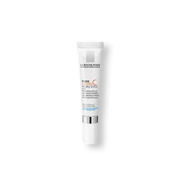 La Roche Posay Pure Vitamin C Yeux Anti-Aging Eye Cream - Brightens, Firms &amp; Reduces Fine Lines - Sensitive Skin Friendly La Roche Posay Pure Vitamin C Yeux Eye Cream - Anti-Aging &amp; Brightening La Roche Posay Pure Vitamin C Yeux, Anti-Aging Eye Cream, Vitamin C Eye Cream, Sensitive Skin Eye Care, Eye Cream for Dark Circles, Fine Lines and Puffiness, La Roche Posay Redermic C Yeux, Dermatologically Tested, Hypoallergenic, Anti-Aging Skincare, Eye Care for Sensitive Skin, Vitamin C Skincare, Brightening Eye C